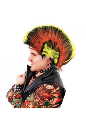 Mohican Mohawk Punk Peruk - 70 li 80 li Yıllar Peruk Model 8