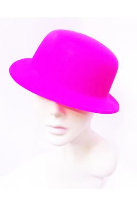 Neon Pembe Renk Plastik Parti Şapkası