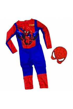 Örümcek Adam Kostümü Maskeli - Çocuk Spiderman Kostümü 3-4 Yaş