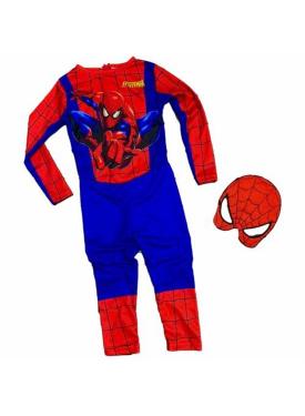 Örümcek Adam Kostümü Maskeli - Çocuk Spiderman Kostümü 5-6 Yaş