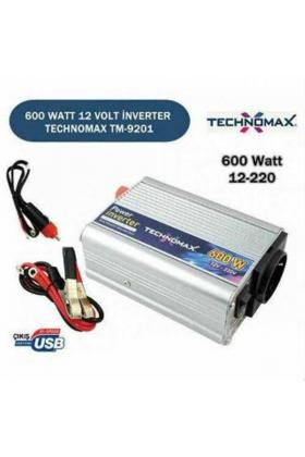 Oto Çakmağından 220V Çıkış Veren Dönüştürücü - DC - AC Güç Dönüştürücü 600W