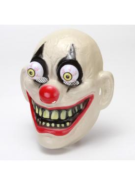Oynar Gözlü Lastik Aparatlı Plastik Joker Palyaço Korku Maskesi