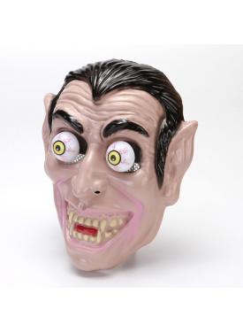 Oynar Gözlü Lastik Aparatlı Plastik Vampir Korku Maskesi