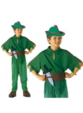 Peter Pan Kostümü - Alman Kostümü - Robin Hood Kostümü 7-9 Yaş