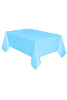 Plastik Açık Mavi Masa Örtüsü 120X180 cm
