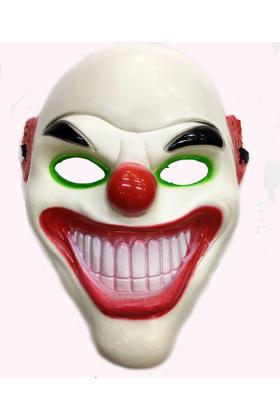 Plastik Joker Maskesi Kel Model Palyaço Maskesi