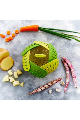 Plastik Katlanır Buharda Pişirme Aparatı Sağlıklı Haşlama Sepeti