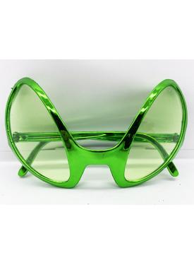 Retro Gözlük - 80 li 90 lı Yıllar Parti Gözlüğü Yeşil Renk 8x13 cm