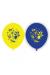 Sarı Lacivert Baskılı Balon 10 Adet