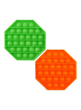 Sekizgen Tek Renk Pop Push İt Anti Stres Baloncukları Bubble Fidget