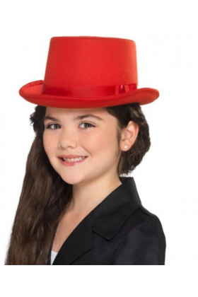 Sihirbaz Şapkası Çocuk Boy Kırmızı Renk