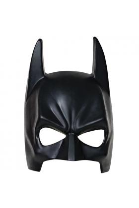 Siyah Renk Çocuk Boy Arkadan Lastikli Batman Maskesi Yarasa Adam Maskesi