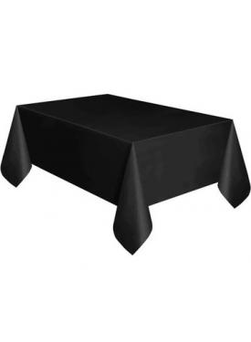 Siyah Renk Plastik Masa Örtüsü 120x180 cm
