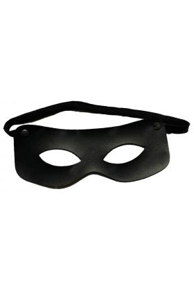 Siyah Renk Vinleks Deri Malzemeden İmal Zorro Maskesi Hırsız Maskesi 7x16 cm