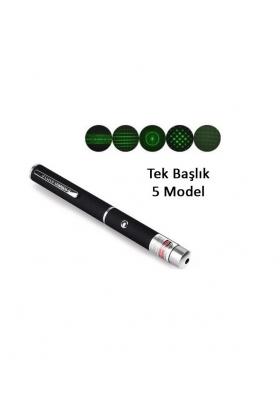 Yeşil Lazer Pointer 3000 mW 15 Km Etkili (Tek Başlık 5 Model)