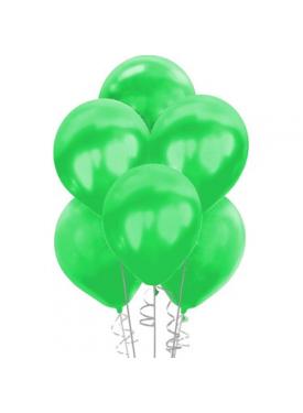 Yeşil Renk Metalik Balon Sedefli Balon 100 Adet