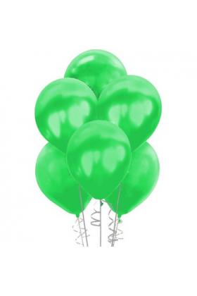 Yeşil Renk Metalik Balon Sedefli Balon 100 Adet