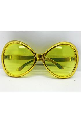 Yeşilçam Temalı Parti Gözlüğü Gold Renk 7x16 cm