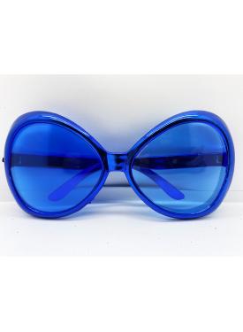 Yeşilçam Temalı Parti Gözlüğü Mavi Renk 7x16 cm