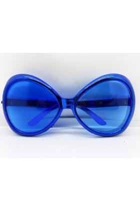 Yeşilçam Temalı Parti Gözlüğü Mavi Renk 7x16 cm