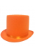 Yetişkinler İçin Turuncu Renk Ringmaster Sihirbaz Şapkası Fötr Şapka