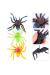 Yumuşak Plastik Malzemeden İmal Karışık Renk Tarantula Örümcek 6 Adet 13x13 cm
