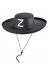 Z Logolu Yetişkin Boy Bağcıklı Zorro Şapkası
