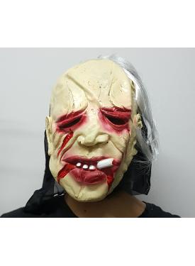 Halloween Cadılar Bayramı Sigara İçen Korku Maskesi