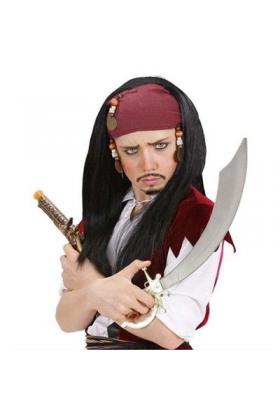 Jack Sparrow Korsan Peruk Bandanalı