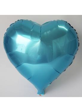 Kalp Balon Folyo Açık Mavi 45 cm 18 inç