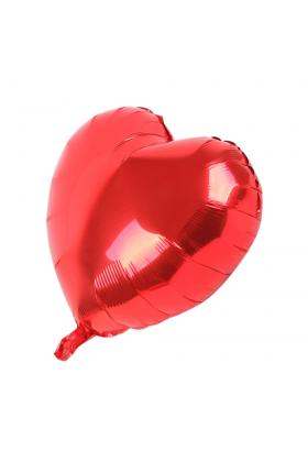 Kalp Balon Folyo Kırmızı 45 cm 18 inç