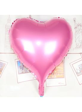 Kalp Uçan Balon Folyo Pembe 80 cm 32 inç