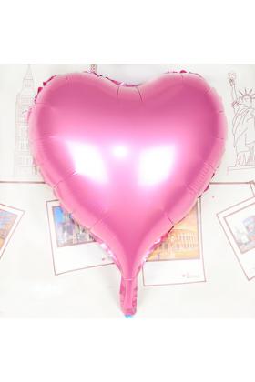 Kalp Uçan Balon Folyo Pembe 80 cm 32 inç