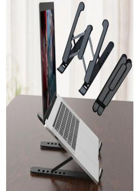 Katlanabilir Laptop Standı - Kaydırmaz Kademe Ayarlı Laptop Tablet Tutucu