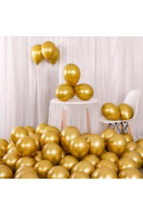 Krom Balon Gold Renk 50 Adet