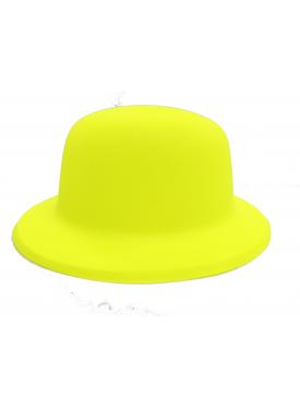 Neon Renk Plastik Melon Şapka Sarı Renk