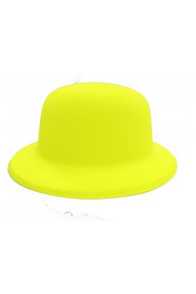Neon Renk Plastik Melon Şapka Sarı Renk