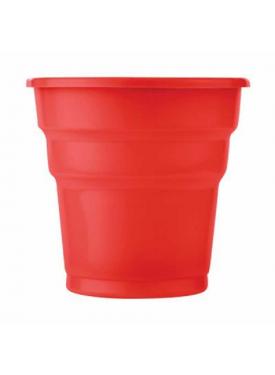 Plastik Meşrubat Bardağı Kırmızı 180cc-7oz 25li