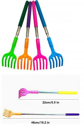 Plastik Uçlu Metal Gövdeli Teleskobik Uzayabilen Sırt Kaşıyıcı - Sırt Kaşıma Aparatı 47 CM