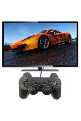 Titreşimli USB Kablolu Oyun Kolu PC Uyumlu Vibration Gamepad